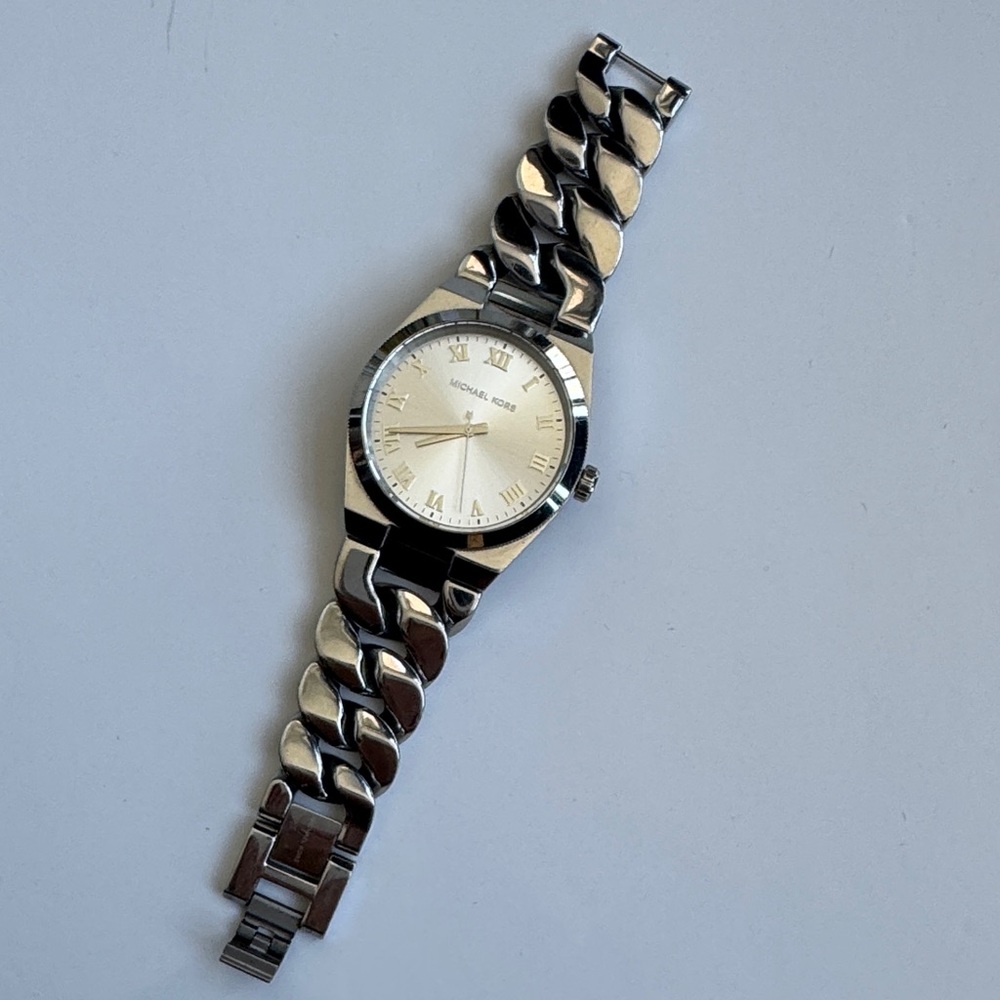 Michael Kors Silver Chain Bracelet Watch